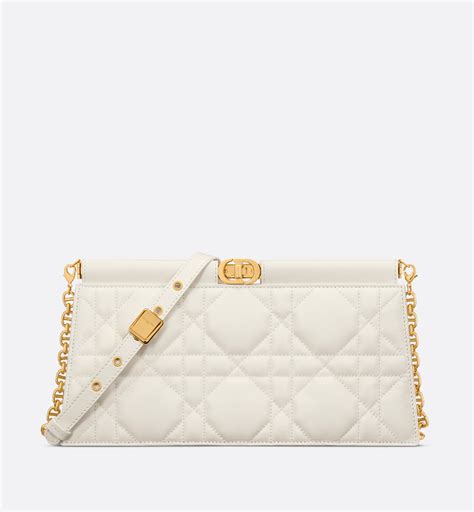 Dior Caro Colle Noire Clutch with Chain